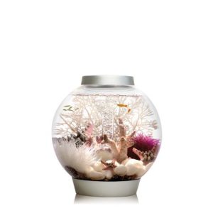 biOrb CLASSIC 15 Aquarium with LED Light – 4 Gallon, Silver